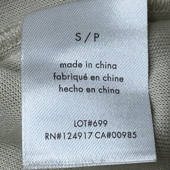 STAUD Black and Cream 100% Linen Fleece Luxury Shorts Sz S Like New - Picture 9 of 11